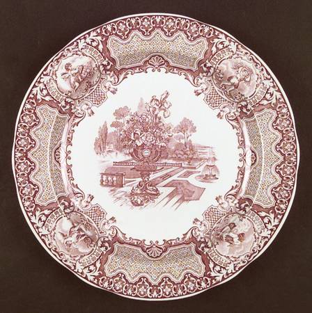Archive Collection Cranberry Dinner Plate by Spode