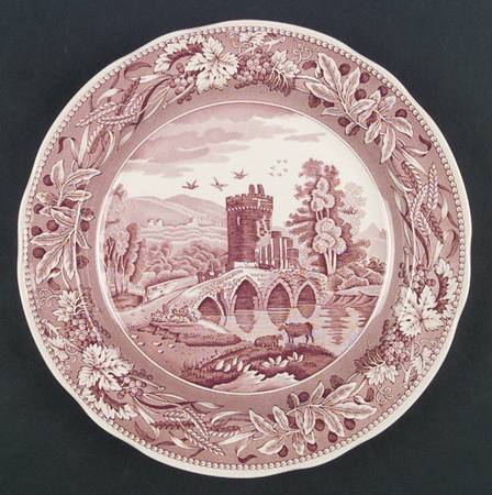 Archive Collection Cranberry Dinner Plate by Spode