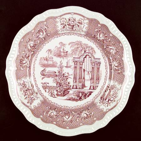 Archive Collection Cranberry Dinner Plate by Spode
