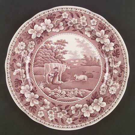 Archive Collection Cranberry Dinner Plate by Spode