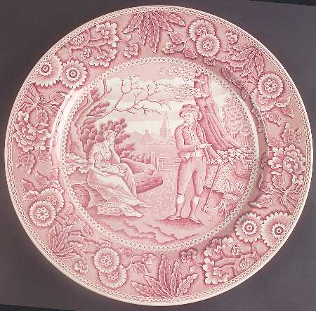 Archive Collection Cranberry Service Plate (Charger) by Spode