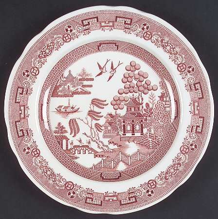 Archive Collection Cranberry Luncheon Plate by Spode