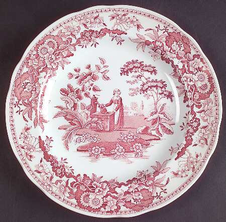 Archive Collection Cranberry Luncheon Plate by Spode