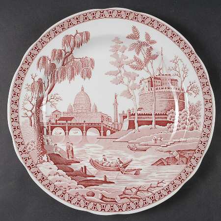 Archive Collection Cranberry Dinner Plate by Spode