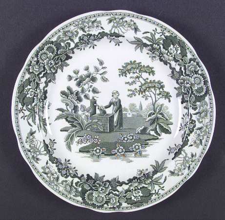 Archive Collection Green Dinner Plate by Spode