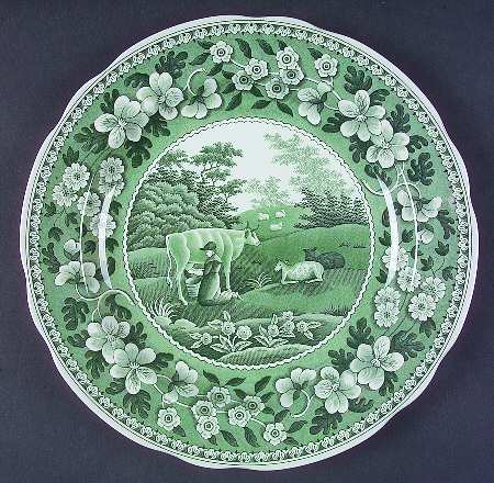 Archive Collection Green Dinner Plate