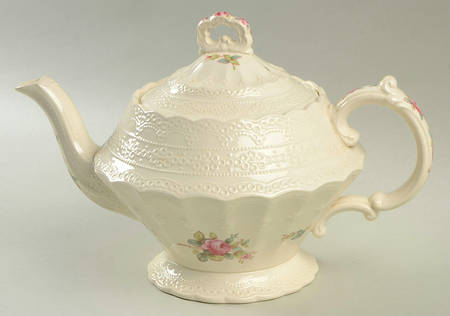 Billingsley Rose Pink (Old Backstamp) Teapot & Lid by Spode