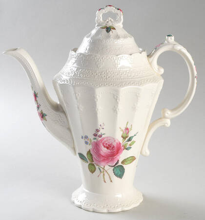 Billingsley Rose Pink (Old Backstamp) Coffee Pot & Lid