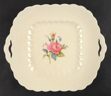 Billingsley Rose Pink (Old Backstamp) Square Handled Cake Plate