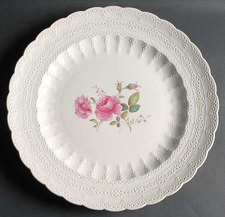 Billingsley Rose Pink (Old Backstamp) 15" Chop Plate (Round Platter) by Spode