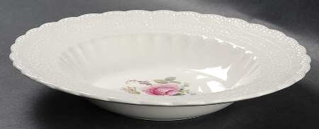 Billingsley Rose Pink (Old Backstamp) Rim Soup Bowl by Spode