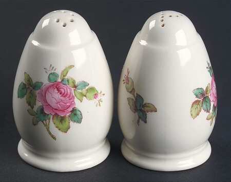 Billingsley Rose Pink (Old Backstamp) Salt & Pepper Set