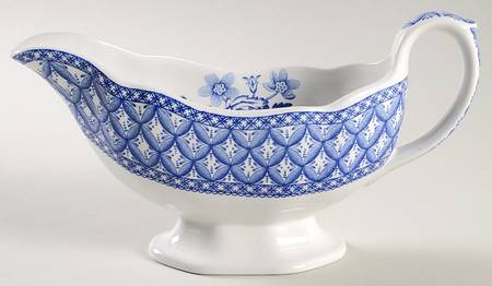Blue Geranium Gravy Boat
