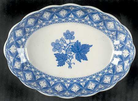 Blue Geranium Small Oval Tray
