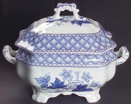Blue Geranium Tureen &  Lid