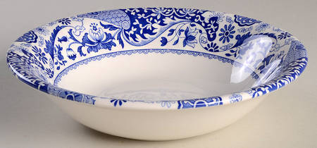 Blue Italian Coupe Cereal Bowl