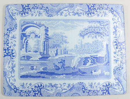 Blue Italian 16" Glass Counter/Worktop Saver