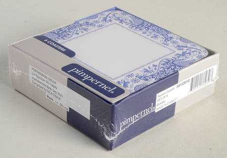 Blue Italian Square Corkback Coaster - Set of 6 by Spode