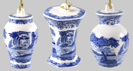 Blue Italian Mini Ornament - Set of 3 (Motif 1-3)
