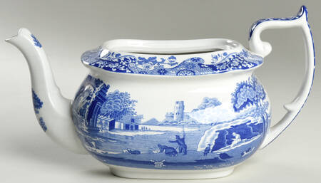 Blue Italian Teapot No Lid