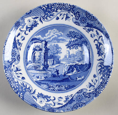 Blue Italian Saucer for Jumbo Cup