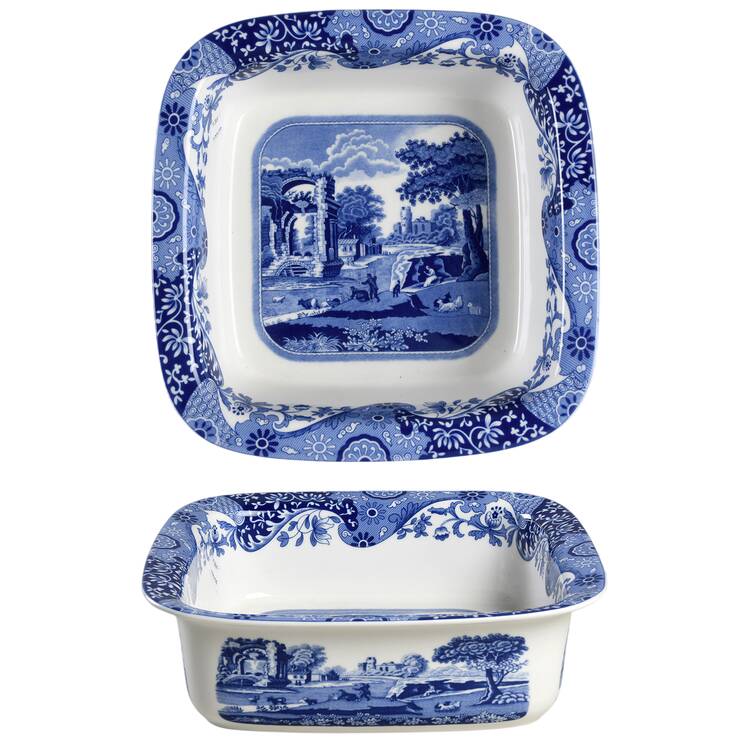 Blue Italian 10" Square Baker