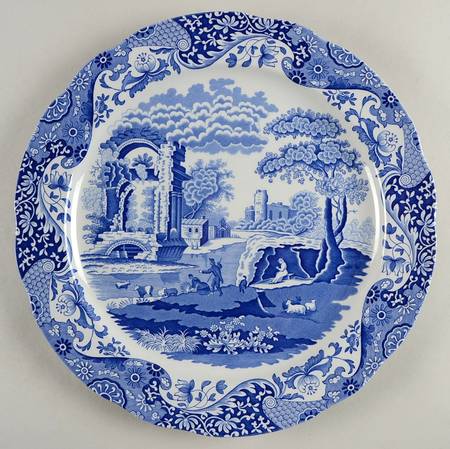Blue Italian Service Plate (Charger)