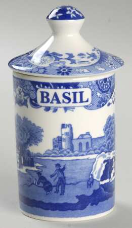 Blue Italian Spice Jar Set Individual Jar & Lid by Spode