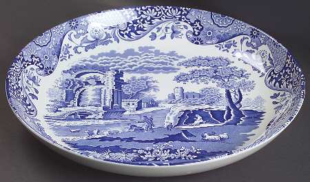 Blue Italian 11" Pasta Serving Bowl