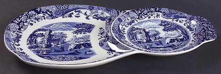 Blue Italian Tea Tray (aka Snack)