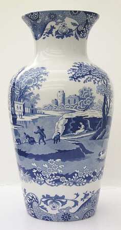Blue Italian 10" Vase