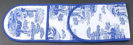 Blue Italian Cloth Double Oven Glove