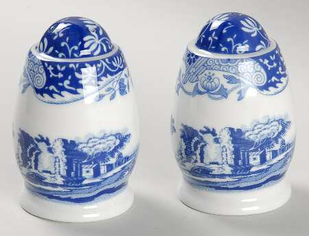 Blue Italian Salt & Pepper Set by Spode
