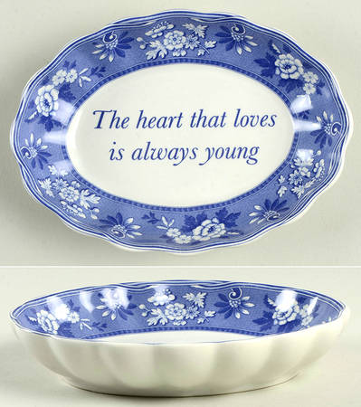 Blue Room Collection 6" Oval Tray