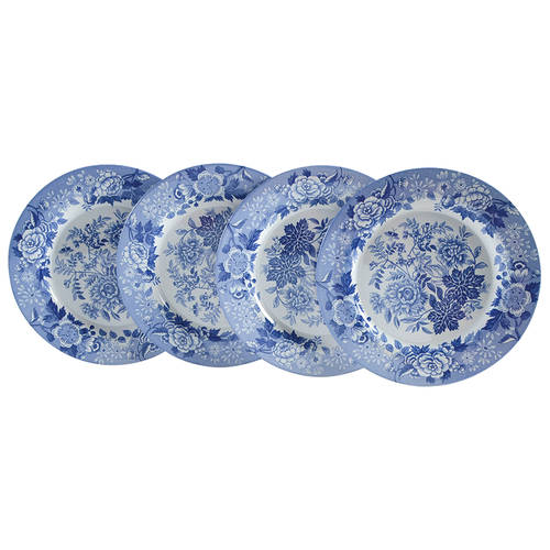 Blue Room Collection Melamine Dinner Plate - Set of 4
