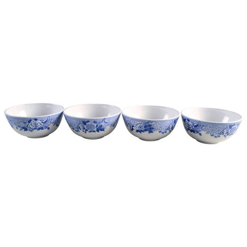 Blue Room Collection Melamine Soup/Cereal Bowl - Set of 4