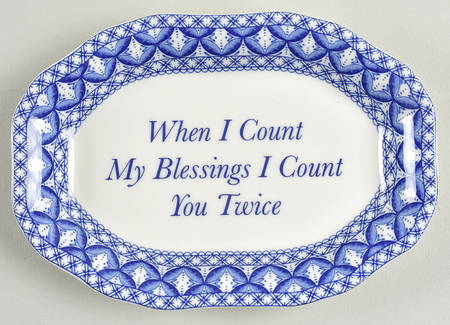 Blue Room Collection Sentiment Dish