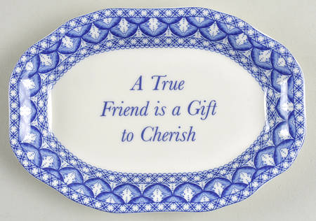 Blue Room Collection 250th Anniversary Sentiment Dish