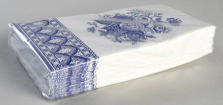 Blue Room Collection Package of Paper Guest Dinner Napkins