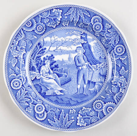 Blue Room Collection Cake Plate