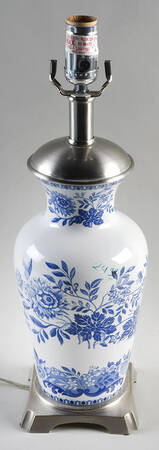Blue Room Collection 24" Electric Lamp No Shade