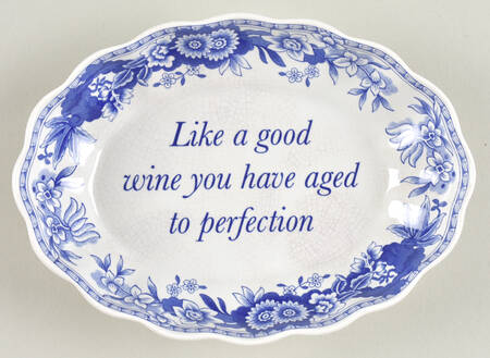 Blue Room Collection Miniature Oval Serving Platter