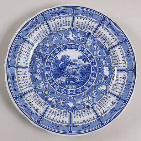 Blue Room Collection "2002" Calendar Plate
