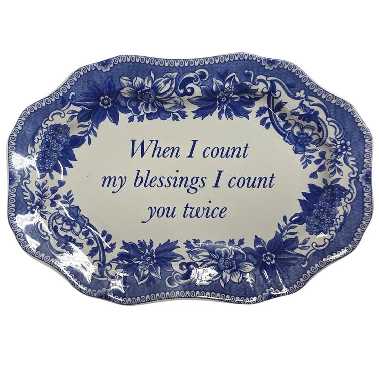 Blue Room Collection Miniature Oval Serving Platter