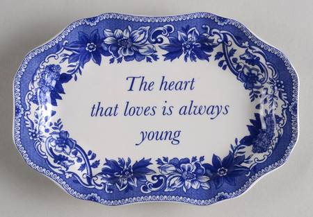 Blue Room Collection Miniature Oval Serving Platter