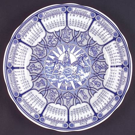 Blue Room Collection "2000" Calendar Plate