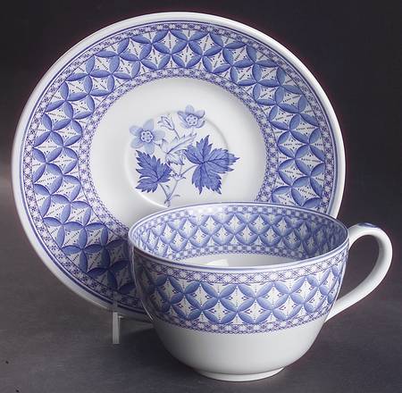 Blue Room Collection Jumbo Cup & Saucer Set