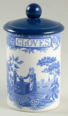 Blue Room Collection Cloves Spice Jar & Lid