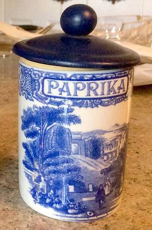 Blue Room Collection Paprika Spice Jar & Lid