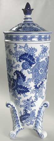 Blue Room Collection 21" Clawfoot Covered Vase